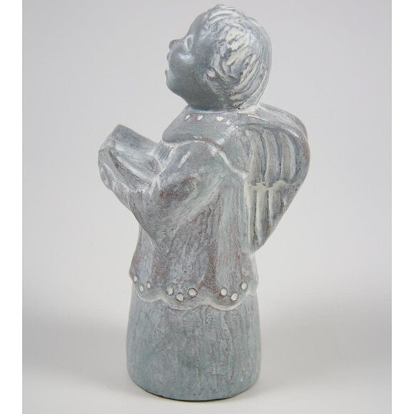 Isabel Bloom Singing Choir Boy Angel Art Sculpture Cast Concrete Signed 1997 - Picture 6 of 6